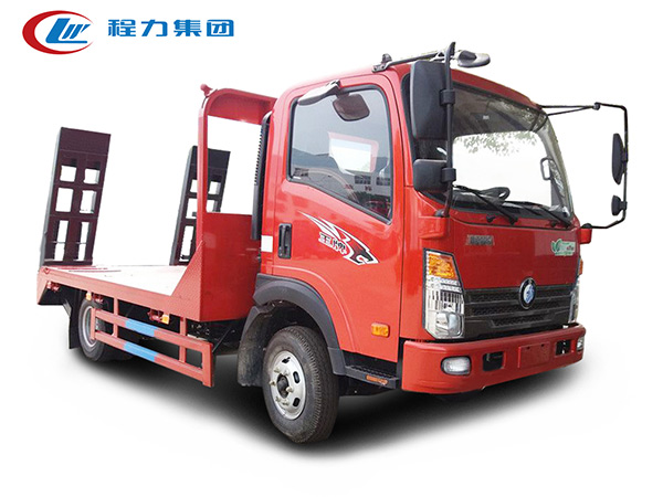 重汽王牌蓝牌平板运输车（60-80型号挖机）